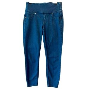 SPANX Size Small Alexia Blue Skinny Side Zip Jegging Jeans